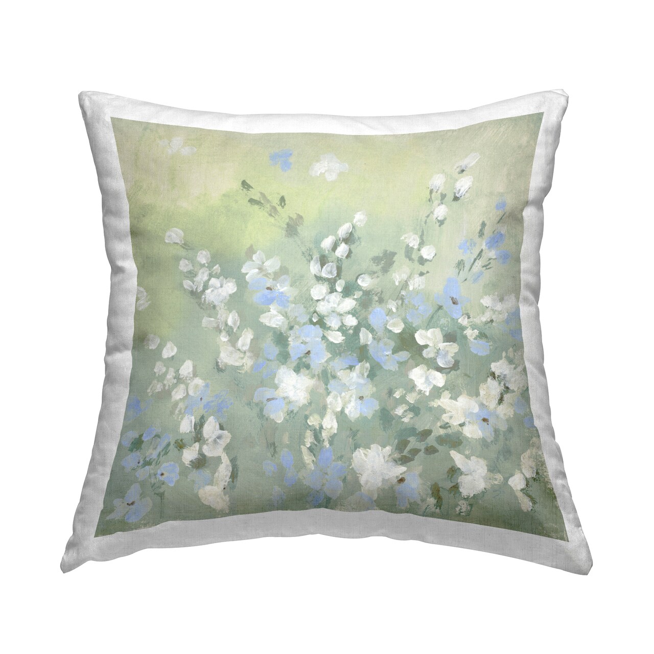 Wispy Willows Wildflowers Decorative Printed Throw Pillow Design by Lanie Loreth, 18 x 7 x 18